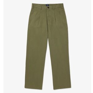 Noah NY Classic Double-Pleat Herringbone Pant